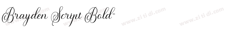 Brayden Script Bold字体转换